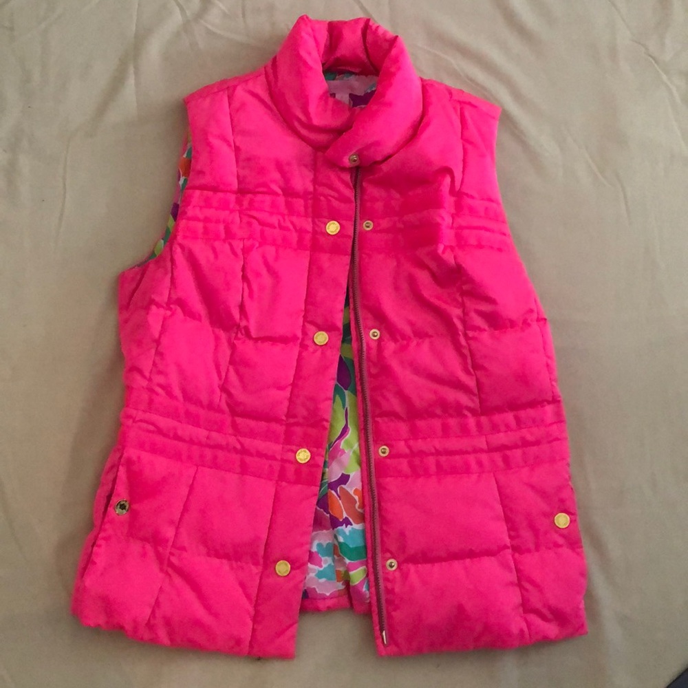 Lilly Pink Puffer Vest